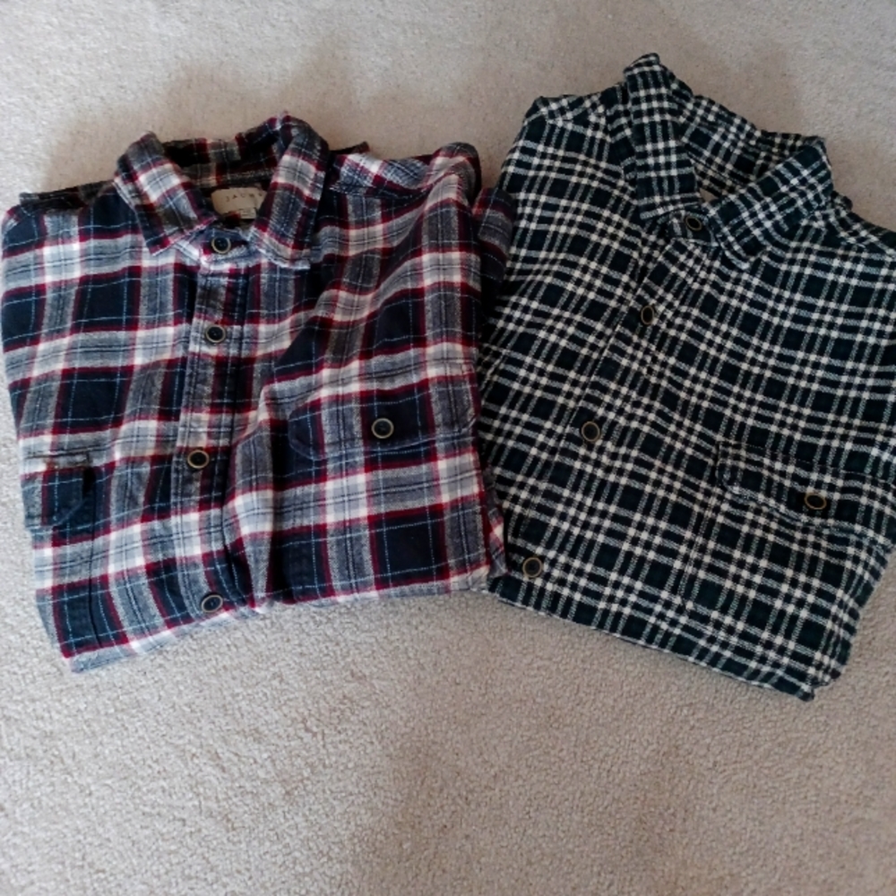 Jachs men's XXL flannels bundle of two